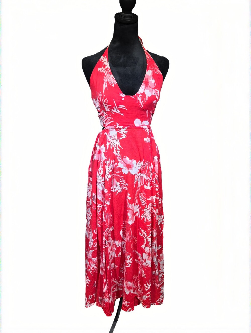 Free People Red Floral Maxi Dress - Picture 3 of 14
